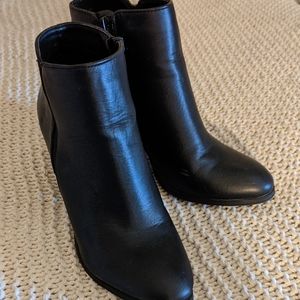Black ankle boots
